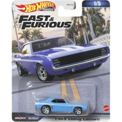 Hot Wheels Αυτοκινητάκι Fast and Furious 1969 Checy Camaro