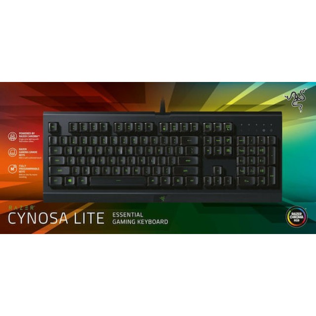 Razer Cynosa Lite Chroma Gaming Πληκτρολόγιο με RGB φωτισμό (Ελληνικό)