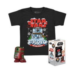 Funko Pocket Pop! & Tee (Child) Disney: Star Wars - Holiday R2-D2 (Metallic) Vinyl Figure & T-Shirt (S)