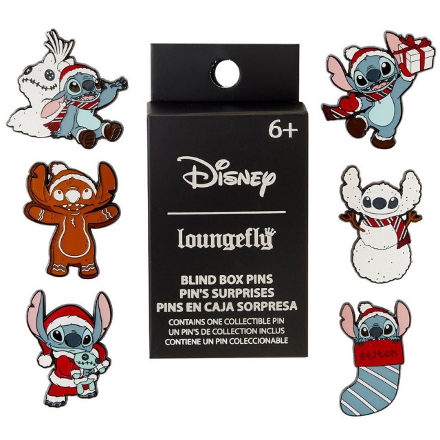 Loungefly Disney: Lilo & Stitch - Holiday Mystery Box Pin Set (WDPN3215)