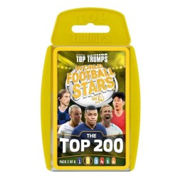 Winning Moves: Top Trumps - World Football Stars 2024 The Top 200 Pack 2 - Card Game (WM04708-EN1)