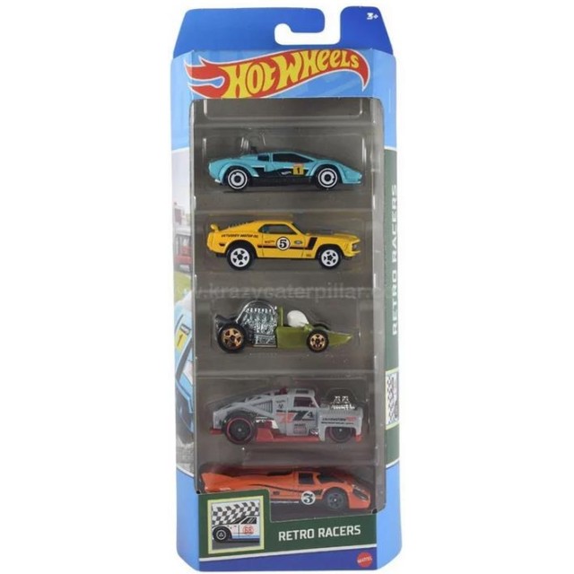 Mattel Hot Wheels - Retro Racers (Set Of 5) (HTV50)