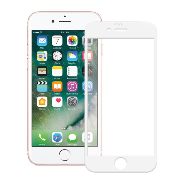 POWERTECH Tempered Glass 5D Full Glue για iPhone 6, White