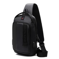 ARCTIC HUNTER τσάντα Crossbody XB00100, USB, 5L, μαύρη