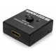 POWERTECH HDMI switch CAB-H112, 2 σε 1, 4K, bidirectional, μαύρο