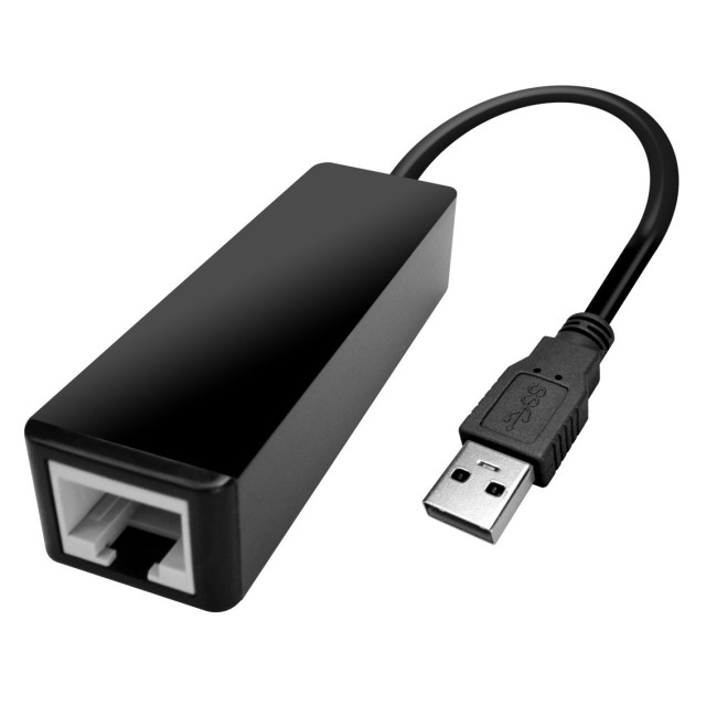 POWERTECH αντάπτορας δικτύου CAB-U035, USB, 1000Mbps Ethernet, μαύρος