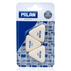 MILAN γόμα 445 BMM10099MP, τρίγωνη 40 x 40 x40 x 6mm, σετ 3τμχ