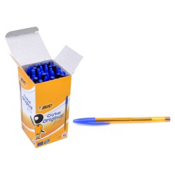 BIC στυλό διαρκείας με μύτη 0.8mm, μπλε, 50τμχ