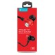 CELEBRAT earphones με μικρόφωνο D9, 3.5mm σύνδεση, Φ10mm, 1.2m, κόκκινα