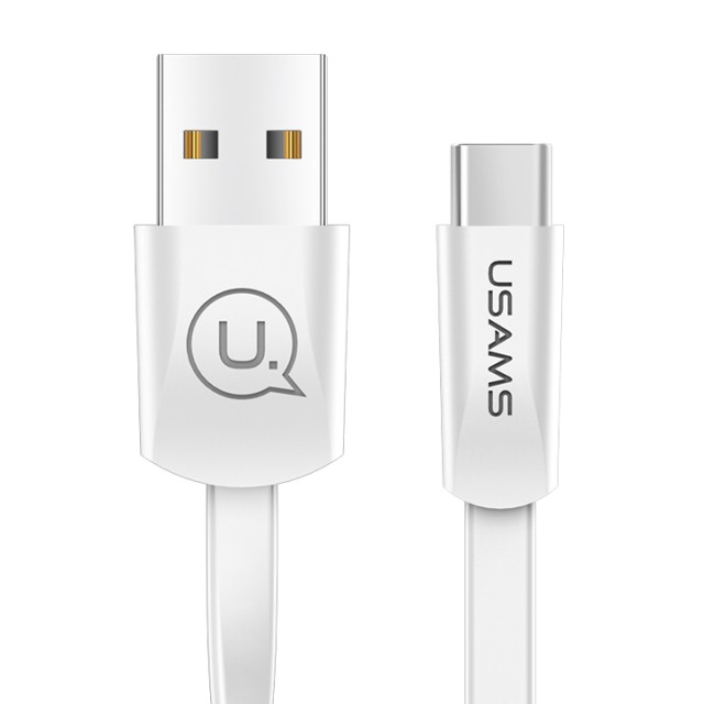 USAMS Καλώδιο USB σε USB-C US-SJ200, 10W, 1.2m, λευκό