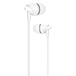 USAMS earphones με μικρόφωνο EP-39, 3.5mm σύνδεση, Φ10mm, 1.2m, λευκά