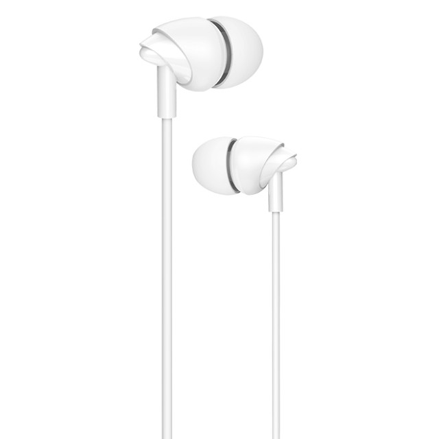 USAMS earphones με μικρόφωνο EP-39, 3.5mm σύνδεση, Φ10mm, 1.2m, λευκά