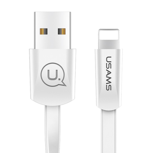 USAMS καλώδιο USB σε Lightning US-SJ199, 10W, 1.2m, λευκό