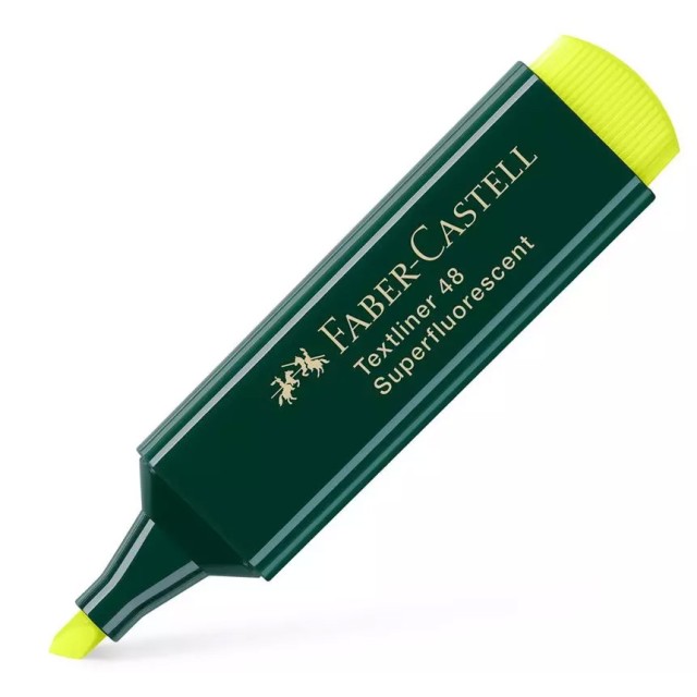 FABER-CASTELL μαρκαδόρος υπογράμμισης Textliner 48, κίτρινος, 1τμχ