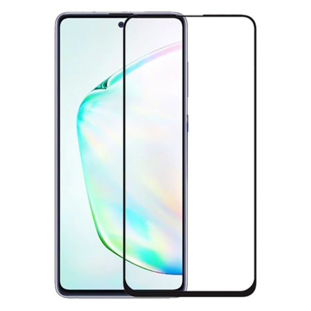 POWERTECH Tempered Glass 5D, full glue, για Samsung Note 10 Lite, μαύρο