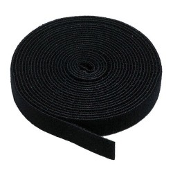 POWERTECH ταινία τύπου velcro πολλαπλών χρήσεων, 13mm, 3m, Black