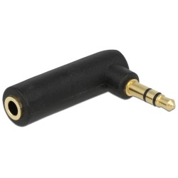 DELOCK αντάπτορας 3.5mm αρσενικό σε 3.5mm θηλυκό 65364, 3pin, γωνιακός