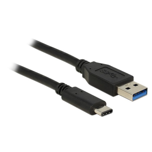 DELOCK USB Καλώδιο από USB 3.1 Type-A σε USB Type-C, Black, 1m