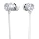 CELEBRAT earphones με μικρόφωνο D7, 3.5mm σύνδεση, Φ10mm, 1.2m, λευκό