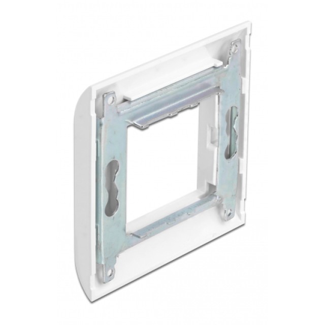 DELOCK module βάση πρίζας με frame Easy 45 81300, 80x80mm, λευκό