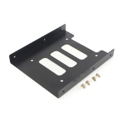 POWERTECH Tray Μετατροπής από 3.5" σε 2.5", μεταλλικό, μαύρο