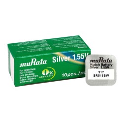 MURATA μπαταρία Silver Oxide για ρολόγια SR516SW, 1.55V, No317, 10τμχ