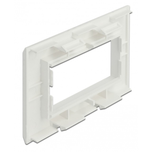 DELOCK module βάση πρίζας Easy 45 81316, 130 x 80 mm, λευκό