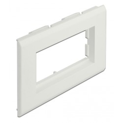 DELOCK module βάση πρίζας Easy 45 81316, 130 x 80 mm, λευκό