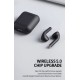 CELEBRAT earphones με θήκη φόρτισης W10, True Wireless, 30/300mAh, μαύρα