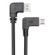 POWERTECH καλώδιο USB σε USB Micro CAB-U132, 90°, Easy USB, 0.5m, μαύρο