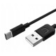 USAMS καλώδιο USB σε USB-C US-SJ099 U-Turn, 10.5W, 1m, μαύρο