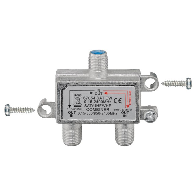 GOOBAY SAT-TV combiner 67054, 0.15 MHz - 2400MHz, 100dB