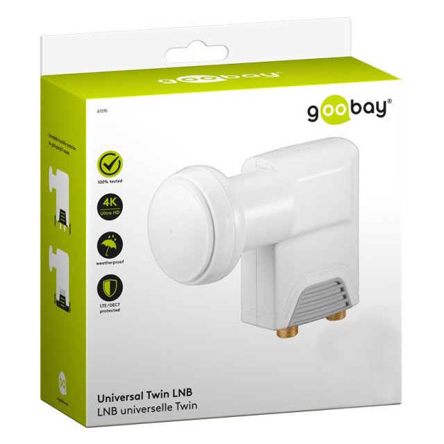 GOOBAY universal twin LNB για 2 συσκευές 67270, DVB-S2