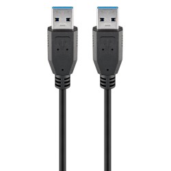 GOOBAY καλώδιο USB 3.0 93928, 5 Gbps, 1.8m, μαύρο