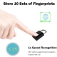 Λουκέτο ασφαλείας με fingerprint CTL-0021, 50mm, μεταλλικό, μαύρο