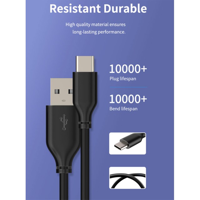 CABLETIME καλώδιο USB-C σε USB U323A, 15W, 480Mbps, 0.25m, μαύρο