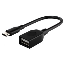 CABLETIME καλώδιο USB-C σε USB CMAF2, 480Mbps, 0.15m, μαύρο