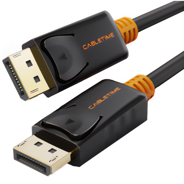 CABLETIME καλώδιο DisplayPort CT-01G, 4K/60Hz, 1.8m, μαύρο