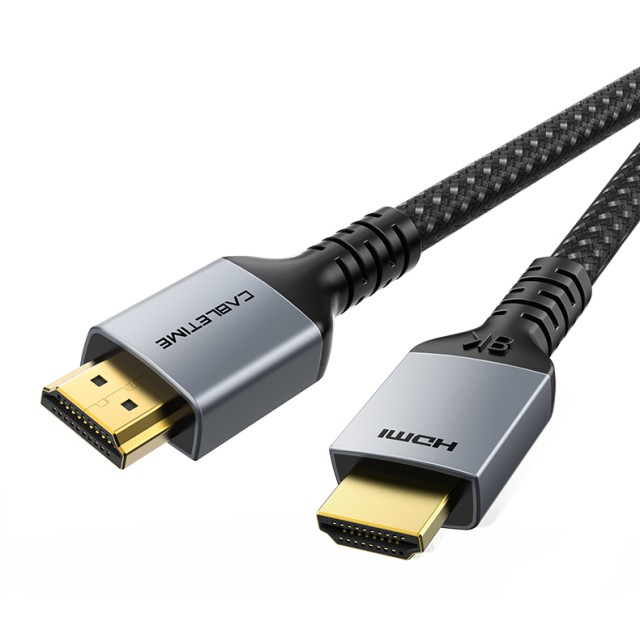 CABLETIME καλώδιο HDMI 2.1 CT-HM8K, 8K/60Hz, 48Gbps, 28AWG, 2m, μαύρο