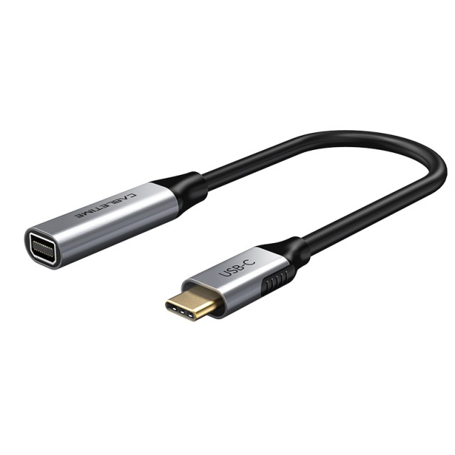 CABLETIME αντάπτορας USB-C σε Mini DisplayPort CT-CMMDP, 4K/60Hz, μαύρος