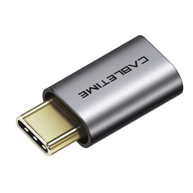 CABLETIME αντάπτορας USB-C σε micro USB CT-CMMCBF, 480Mbps, γκρι