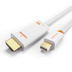 CABLETIME καλώδιο mini DisplayPort σε HDMI CT-03G4K60, 4K, 1.8m, λευκό