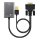 CABLETIME αντάπτορας HDMI σε VGA CT-VGAH με USB, 1080p, 0.15m, μαύρος