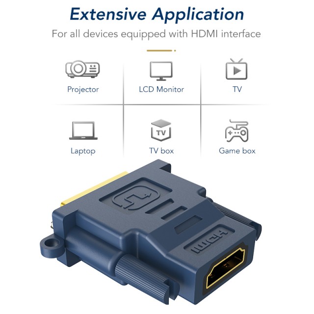 CABLETIME αντάπτορας HDMI σε DVI HA05R, 1080p, μπλε