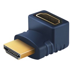 CABLETIME αντάπτορας HDMI HA10, γωνιακός, 4K, μπλε