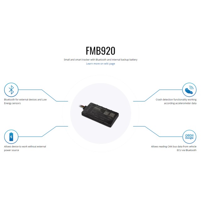 TELTONIKA GPS Tracker αυτοκινήτου FMB920AE5M01, GSM/GPRS/GNSS, Bluetooth TELTONIKA GPS Tracker αυτοκινήτου FMB920AE5M01, GSM/GPRS/GNSS, Bluetooth