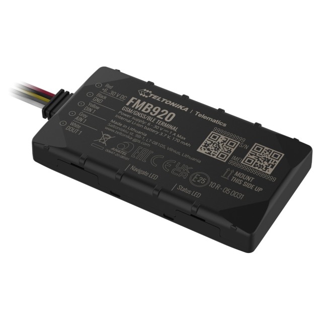 TELTONIKA GPS Tracker αυτοκινήτου FMB920AE5M01, GSM/GPRS/GNSS, Bluetooth TELTONIKA GPS Tracker αυτοκινήτου FMB920AE5M01, GSM/GPRS/GNSS, Bluetooth