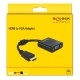 DELOCK αντάπτορας HDMI σε VGA 65512, 1080p, μαύρος