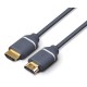 PHILIPS καλώδιο HDMI 2.0 SWV5630G, 4K/60Hz, 18Gbps, copper, 3m, γκρι