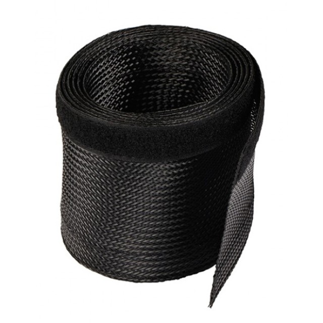 POWERTECH Δεματικό Καλωδίων τύπου Flex Wrap, 1.8m, Black